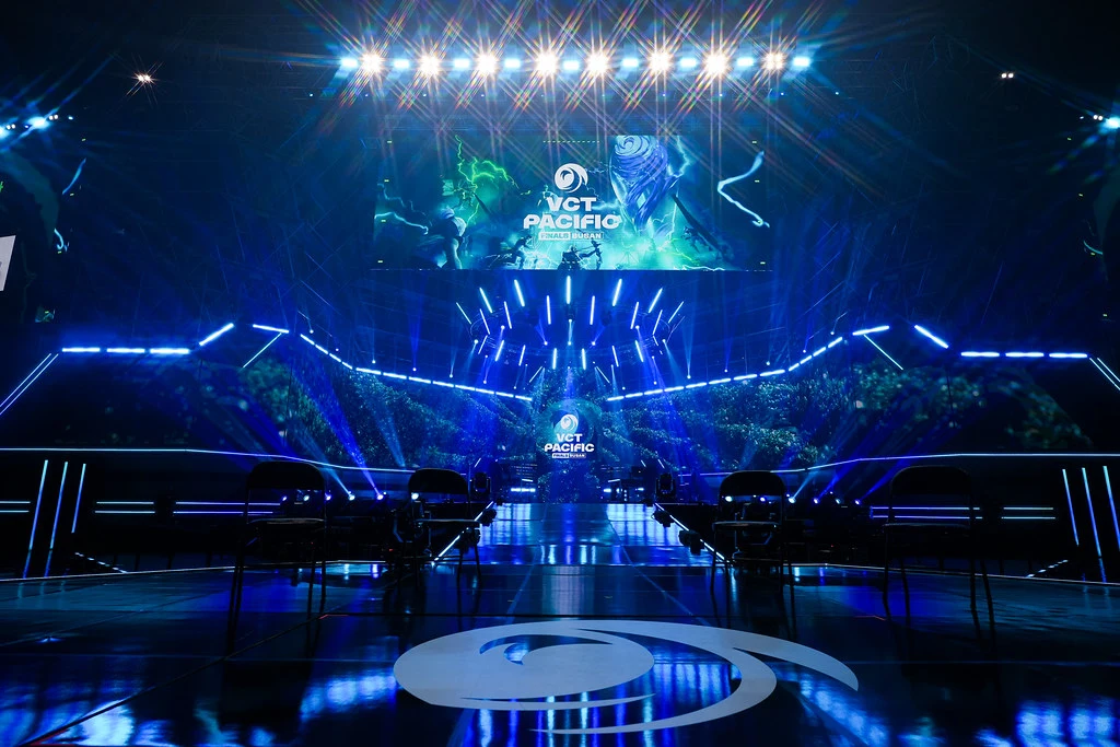 The VCT Pacific stage at Sajik Indoor Gymnasium in Busan